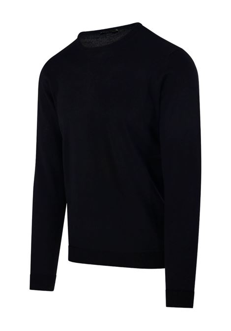 crew-neck sweater man black ROBERTO COLLINA | 253M01001M0109